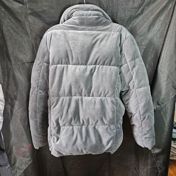 ISAAC MIZRACHI LIVE Velvet Puffer Jacket Size Large - Picture 5 of 5
